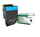 Lexmark Cyan Toner Cartridge 2.3K pages - 71B20C0